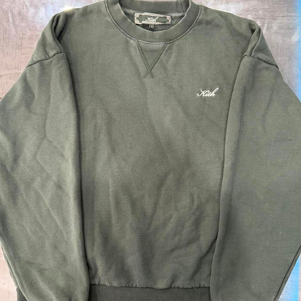 Kith Men's Green and Khaki Sweatshirt